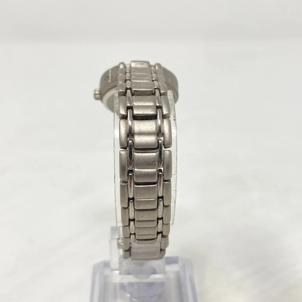 Lorus Watch Women 24mm Silver Tone Date Blue Dial Matte WR New Battery 6.5